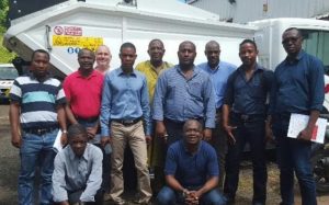 Les membres du CHSCT du SIDEVAM 976 (Photo: SIDEVAM)