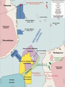Sur cette carte datant de février 2016, les permis de Marex Petroleum Corporation sont en jaune. La carte montre les permis de la Zone qui ont un intérêt pétrolier pour Marex