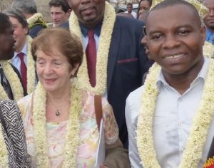 Catherine Tasca et Thani Mohamed Soilihi en mars 2015 à Mayotte