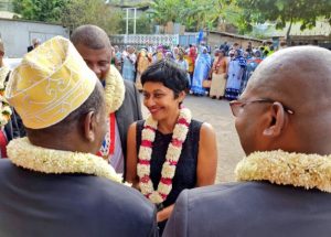Ericka Bareigts à Acoua en septembre dernier