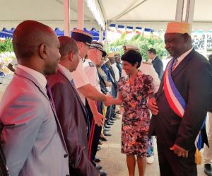 Ericka Bareigts avec le maire de Mamoudzou Mohamed Majani