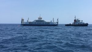 Arrivée de l'amphidrome Polé par la passe nord
