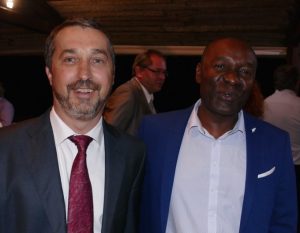 Avec Issa Issa Abdou, son homologue du social au conseil départemental