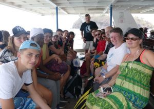 Le groupe du projet "Les jeunes diabétiques plongent sur Mayotte"