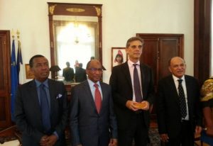 Le préfet de La Réunion, Dominique Sorain, a reçu le ministre comorien des Affaires étrangères (Photo: Préfecture de La Réunion)