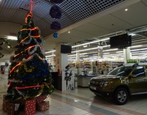 Le sapin de Noël du centre commercial Jumbo Score