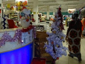 Le Shopi de Mamoudzou lui aussi dans l'ambiance de Noël