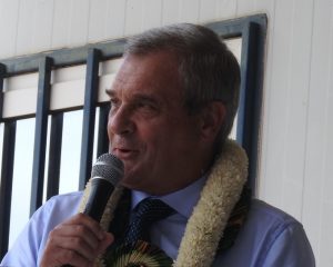 Etienne Morel lors des vœux en janvier dernier