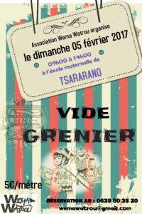 Agenda 3 2 17 VIDE GRENIER TSARARANO