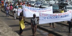 Départ de la manifestation de la place de la République