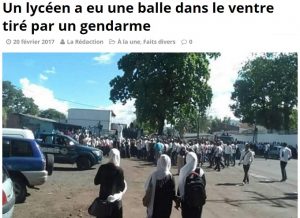 Capture d'écran Comores-infos.net