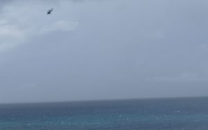 Coups de vent pendant le vol de l'hélicoptère de la gendarmerie