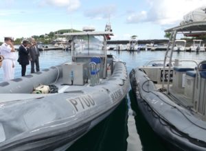 Les boudins dégonflés des moyens nautiques de la PAF en mars 2017