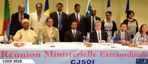 La Réunion des ministres de la région pour l'organisation des Jeux des jeunes 2018 (Capture d'écran ION News)
