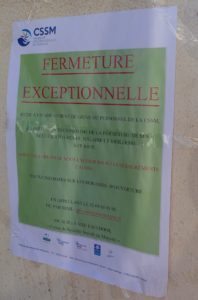 Fermeture pour grève en avril 2017