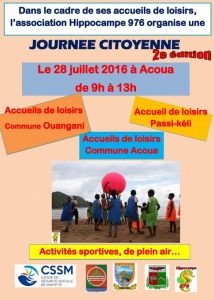 Hippo 976 affiche journée citoyenne juillet 17