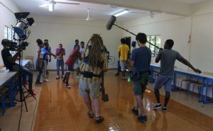 Un tournage à la villa Ravoy à Kani-Kéli