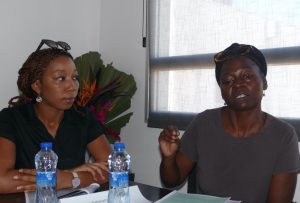 Salimata Hamidani, Directrice du Festival, et Jeanne Charreron