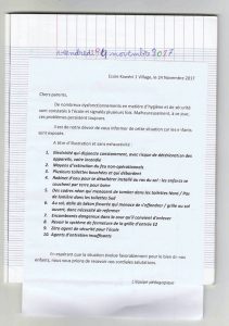 Cahier délabrement école