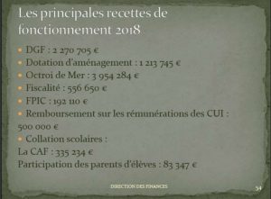 ...Et les recettes.
